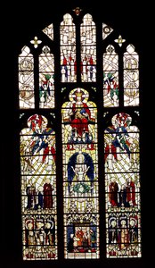 Window in Worcester Cathedral, 15th century by English School
